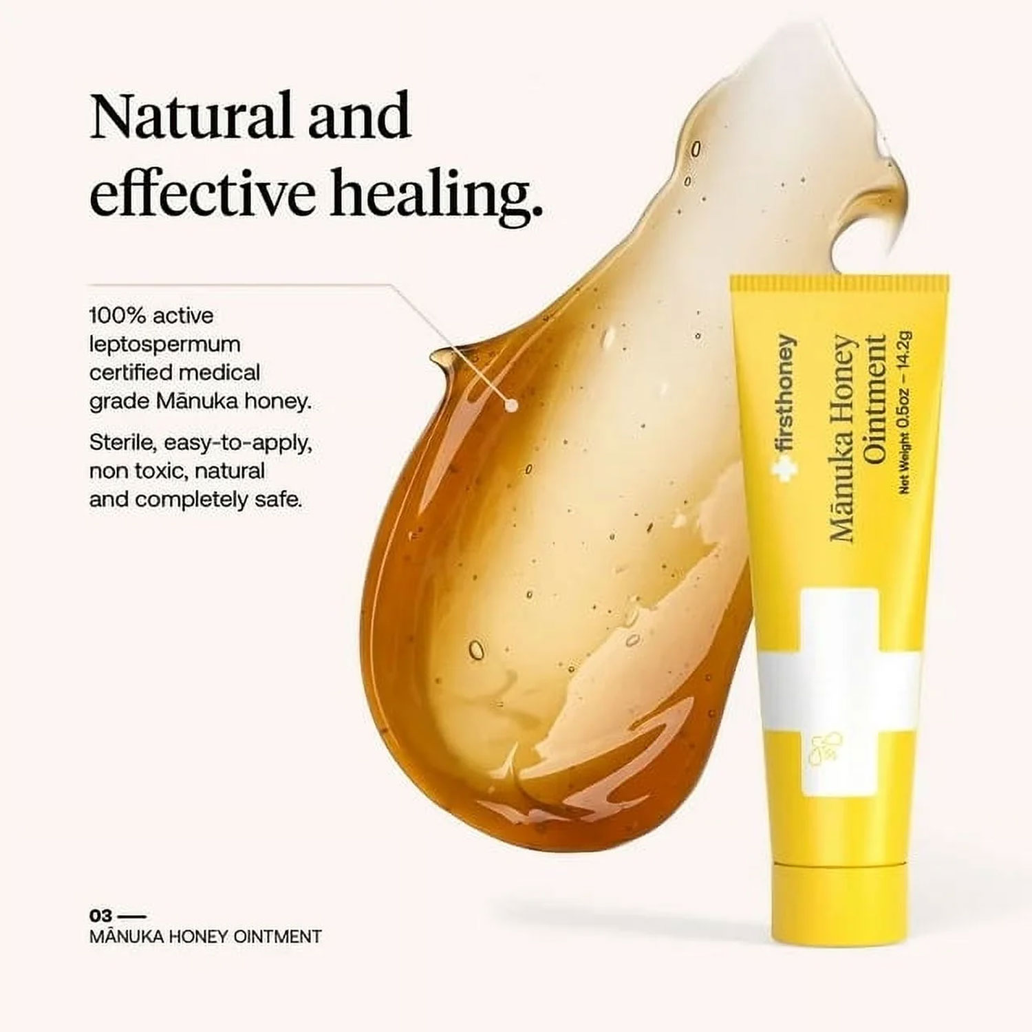 First Honey Manuka Ointment Medical Grade Liquid Wound Antiseptic Dressing — изображение 3
